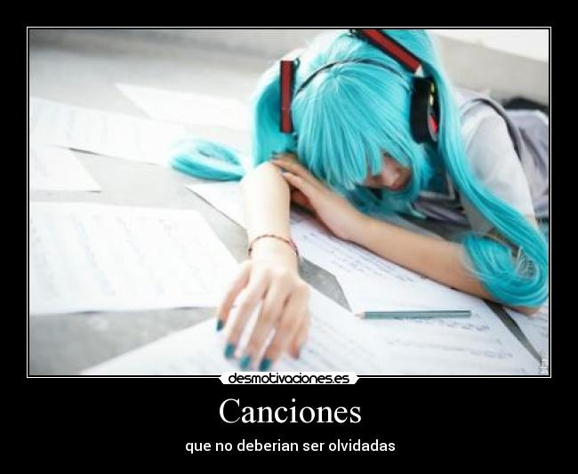carteles miku hatsune desmotivaciones