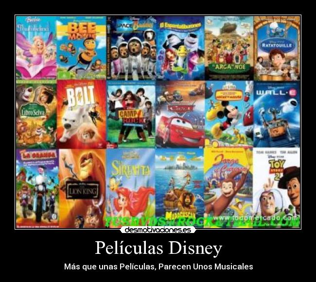 Películas Disney - Más que unas Películas, Parecen Unos Musicales