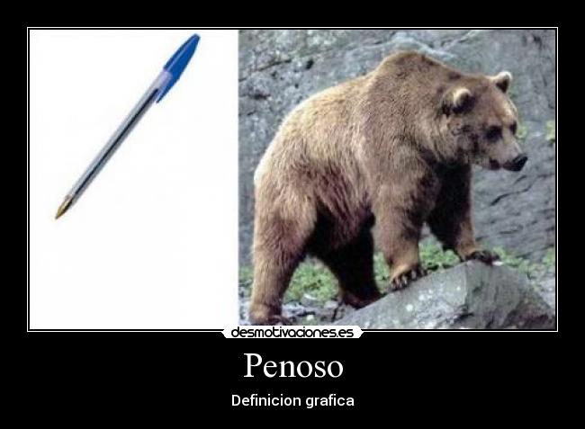 Penoso - Definicion grafica