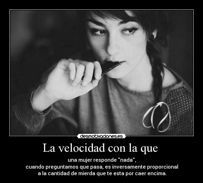 La velocidad con la que -