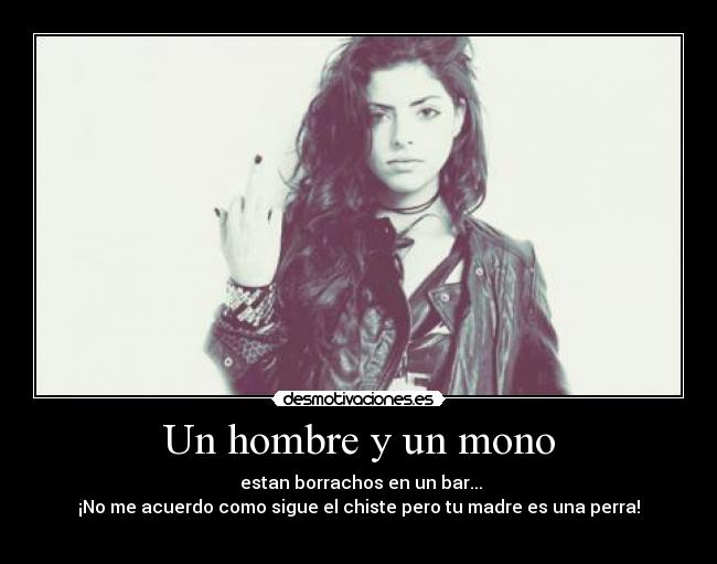 Un hombre y un mono - 