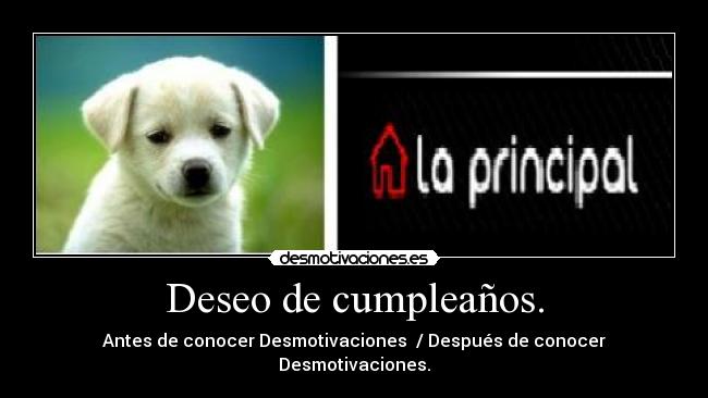 Deseo de cumpleaños. -