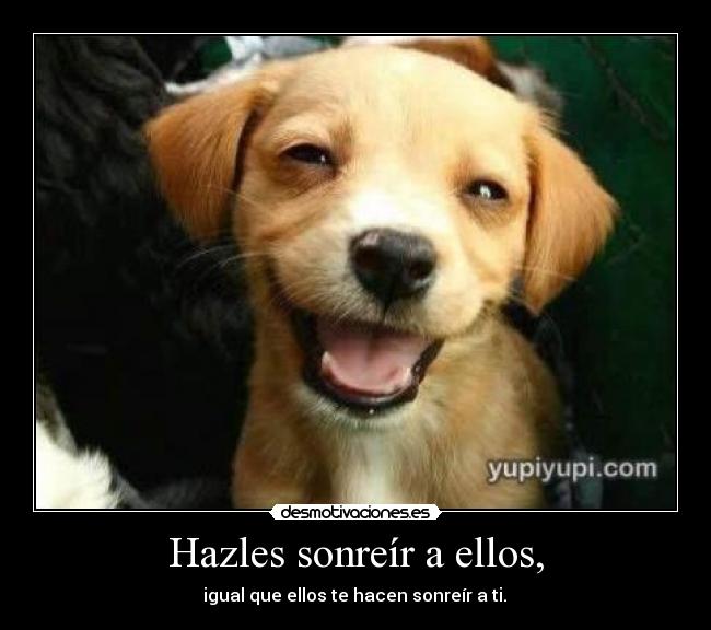 Hazles sonreír a ellos, -