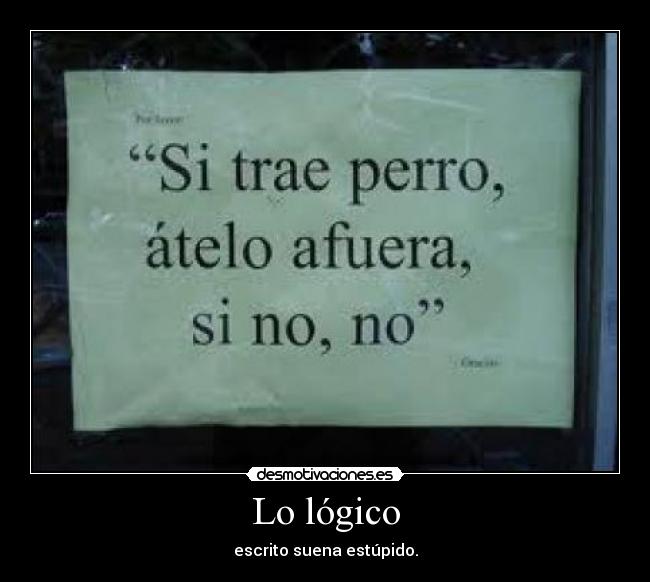 Lo lógico -