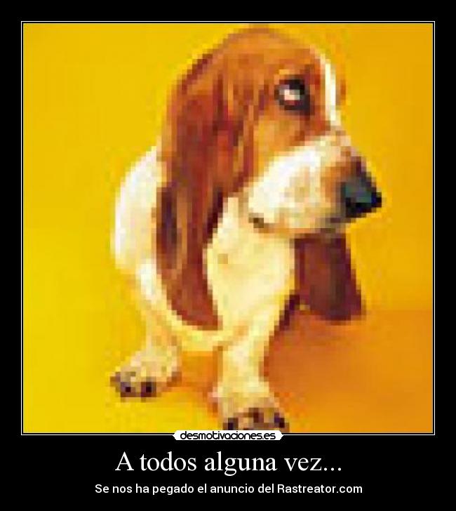 A todos alguna vez... - Se nos ha pegado el anuncio del Rastreator.com