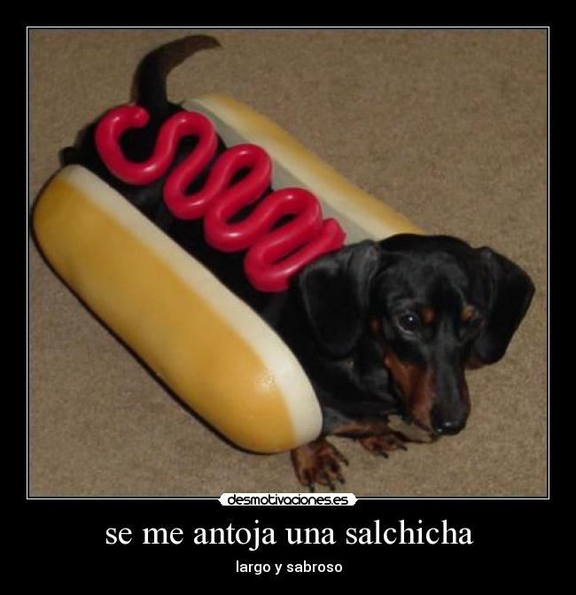 se me antoja una salchicha - largo y sabroso