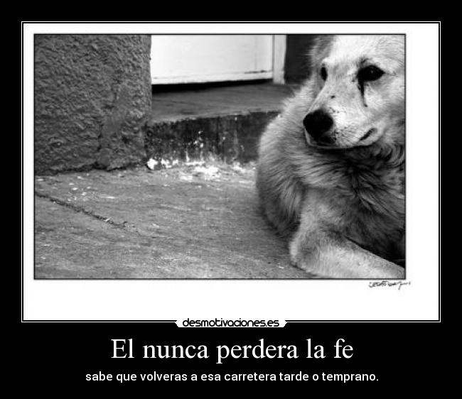El nunca perdera la fe -