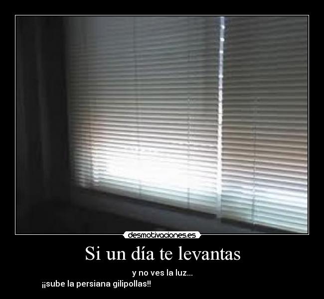 Si un día te levantas - 