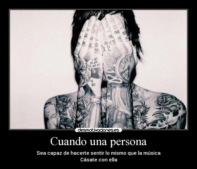 Cuando una persona -