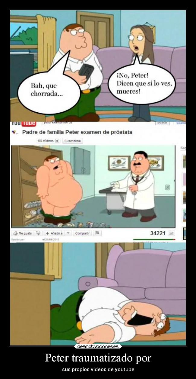 Peter traumatizado por -