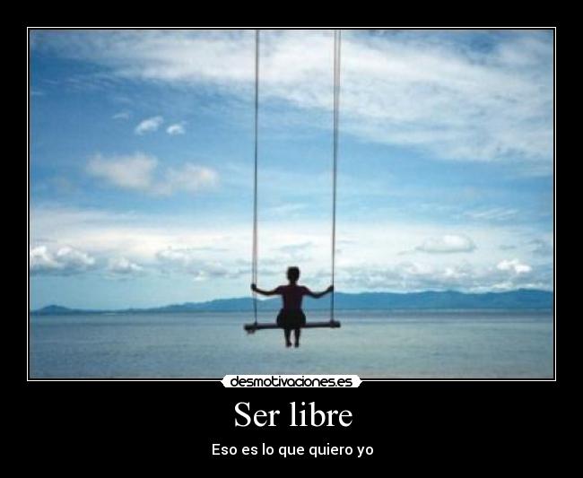 carteles ser libre desmotivaciones