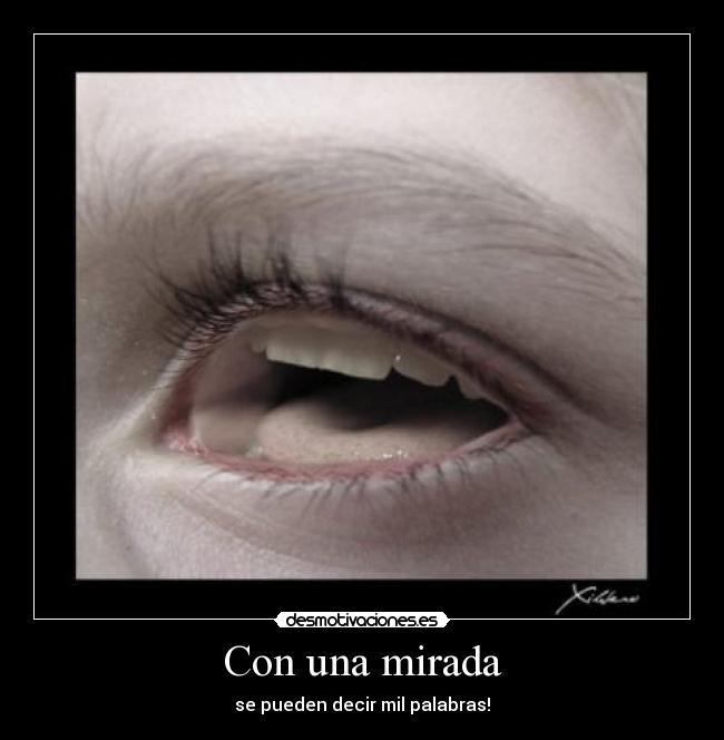 Con una mirada -