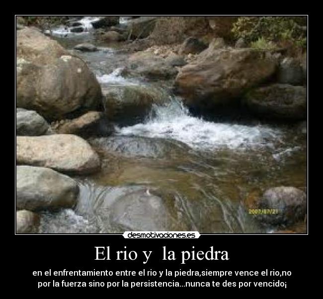 El rio y la piedra -