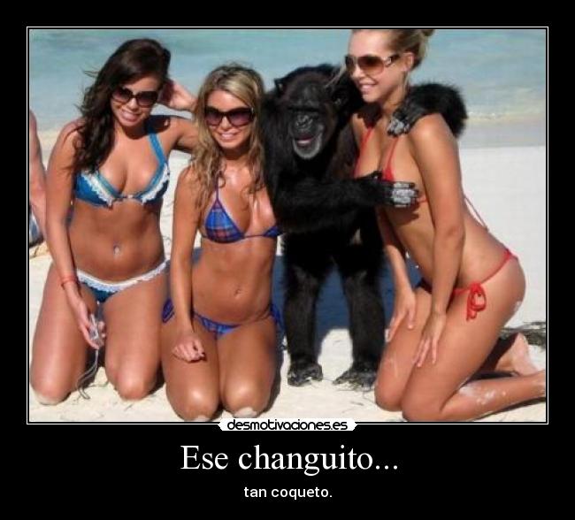 Ese changuito... - tan coqueto.