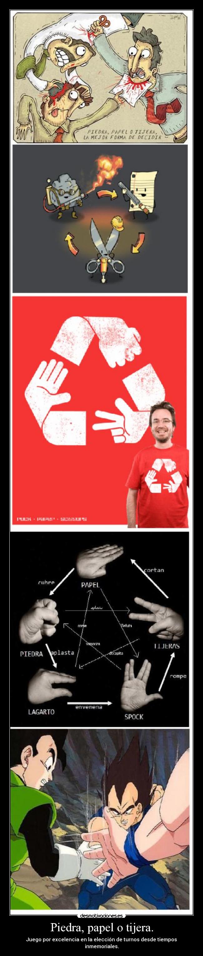 Piedra, papel o tijera. -