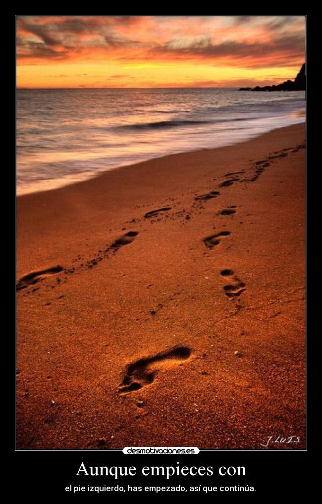 Aunque empieces con - 