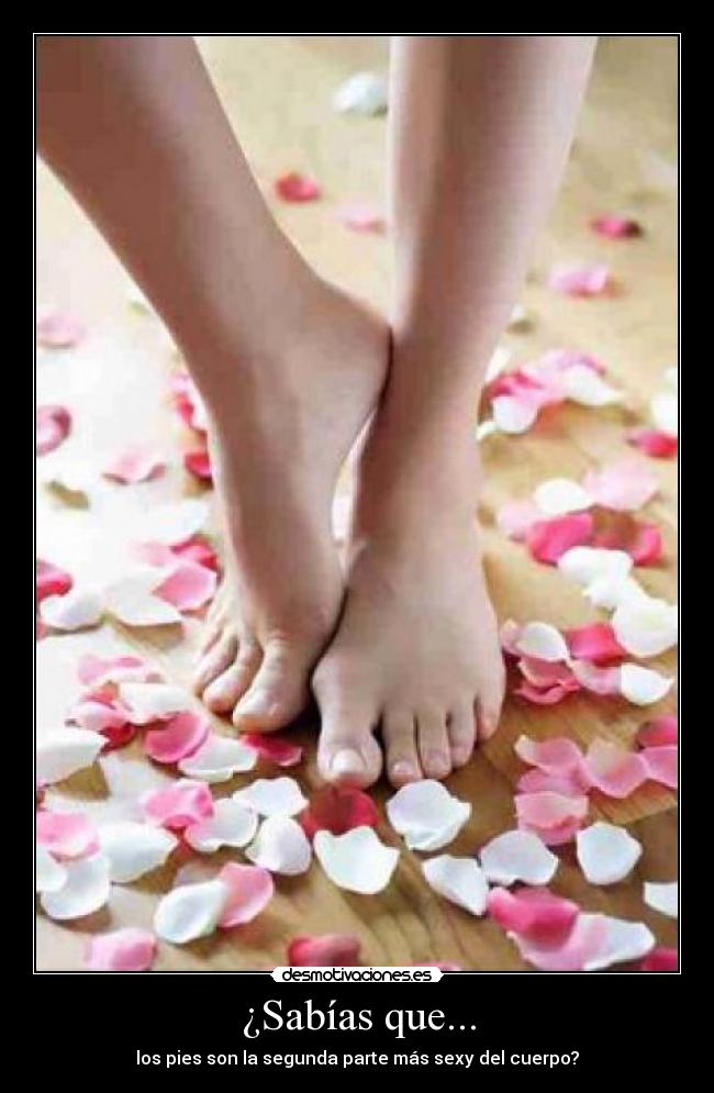 ¿Sabías que... - los pies son la segunda parte más sexy del cuerpo?