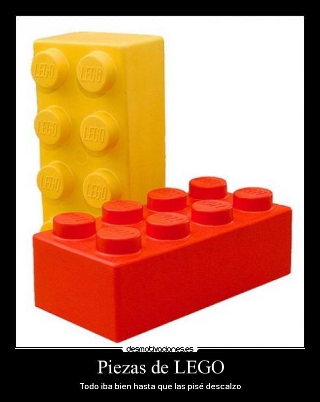 Piezas de LEGO - Todo iba bien hasta que las pisé descalzo