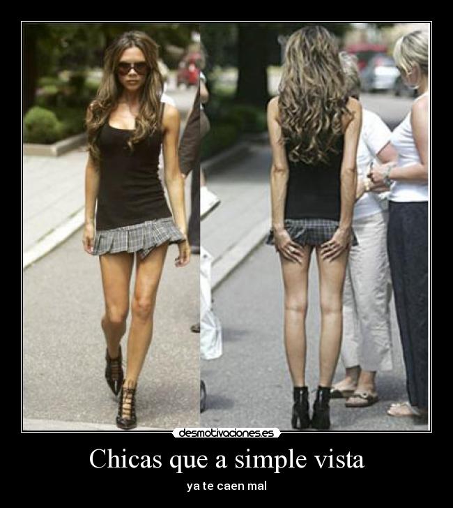 Chicas que a simple vista -