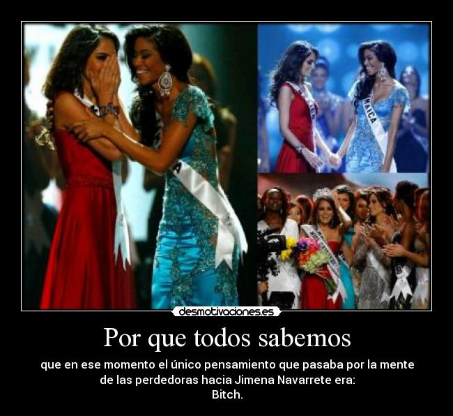 carteles miss universo jimena navarrete bitch desmotivaciones