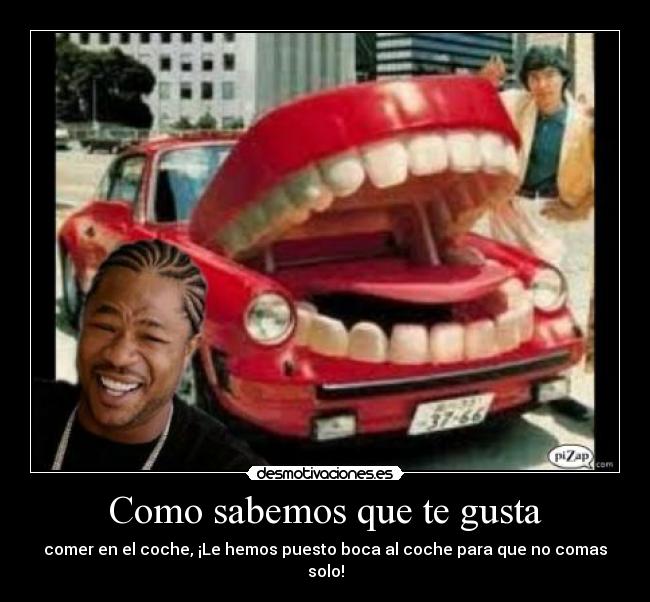 carteles xzibit coche desmotivaciones