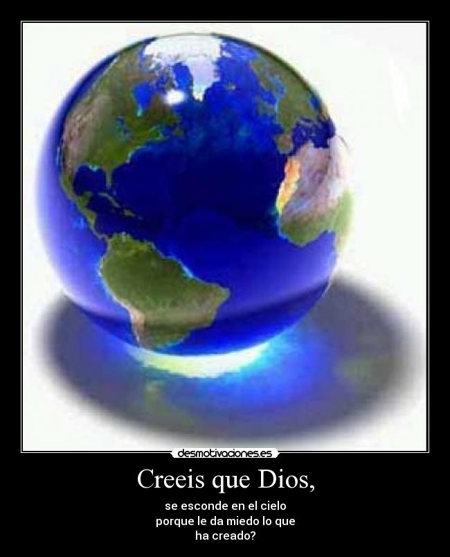 carteles dios mundo desmotivaciones