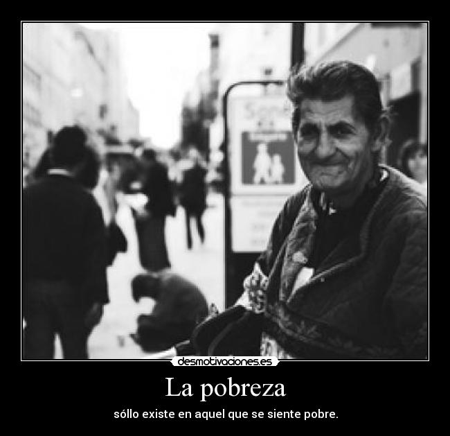 La pobreza -