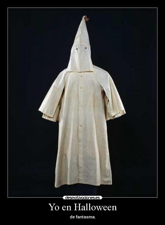 Yo en Halloween - de fantasma.