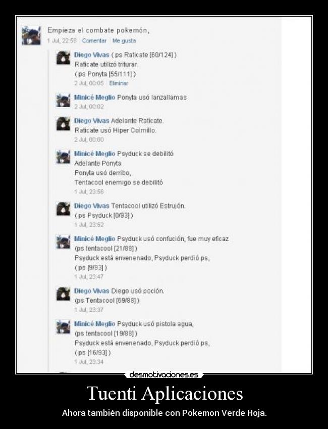 carteles tuenti pokemon verde hoja para tuenti desmotivaciones