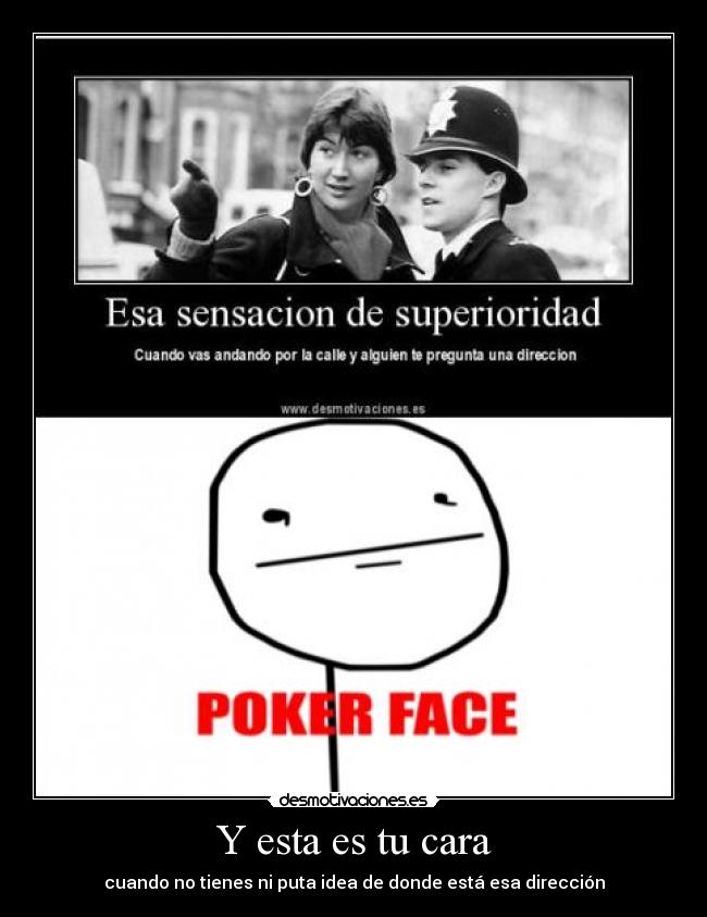 carteles poker face desmotivaciones