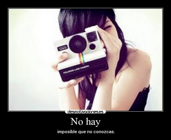 No hay -