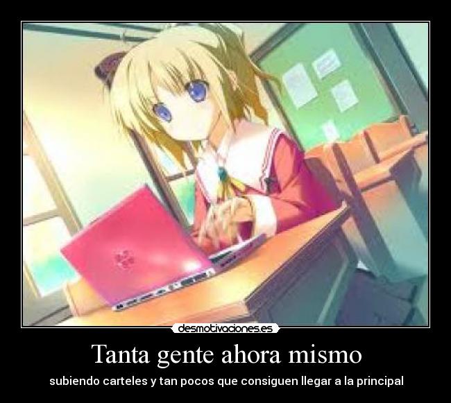 Tanta gente ahora mismo - 