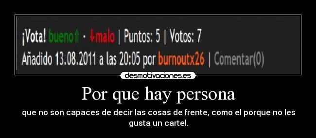 Por que hay persona - 