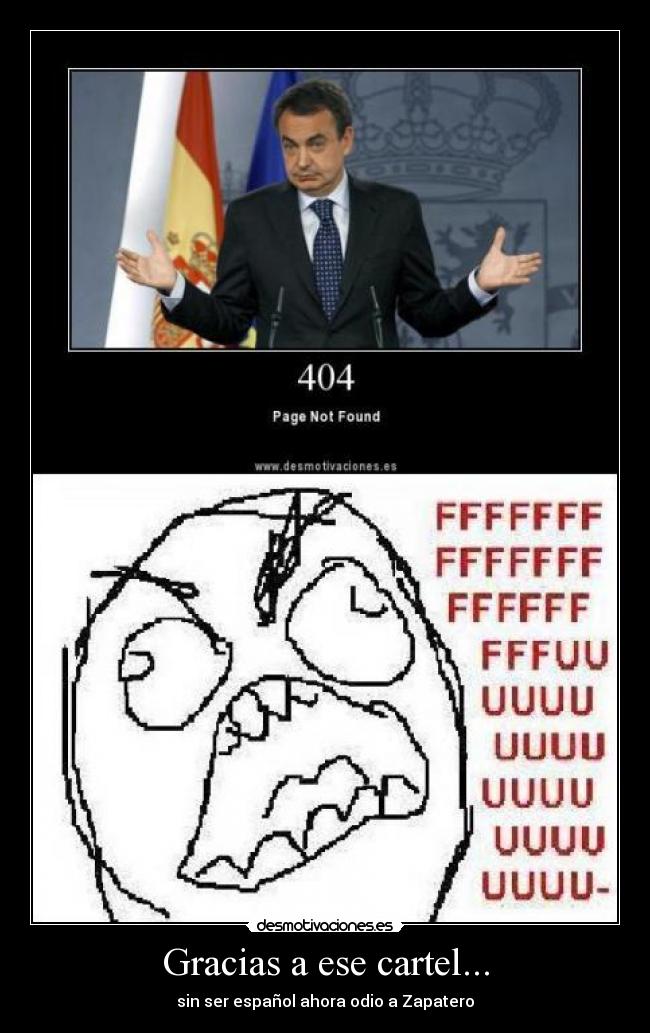 Gracias a ese cartel... - 