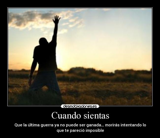 Cuando sientas -