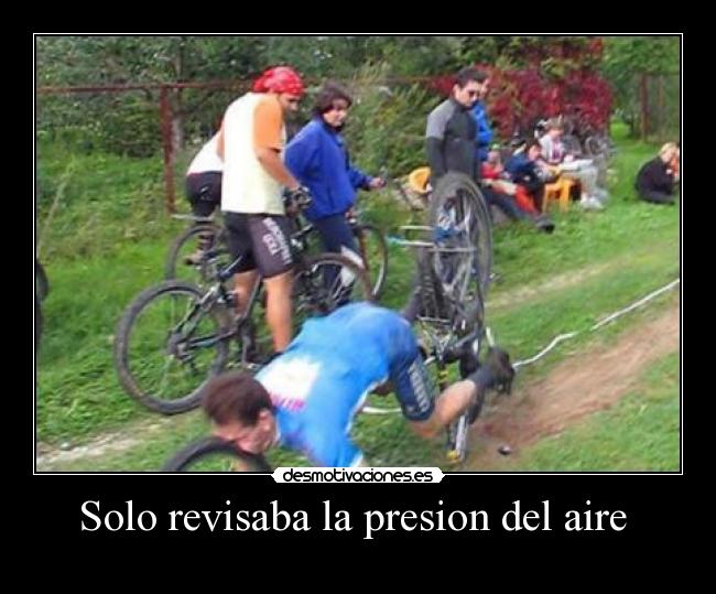 Solo revisaba la presion del aire -