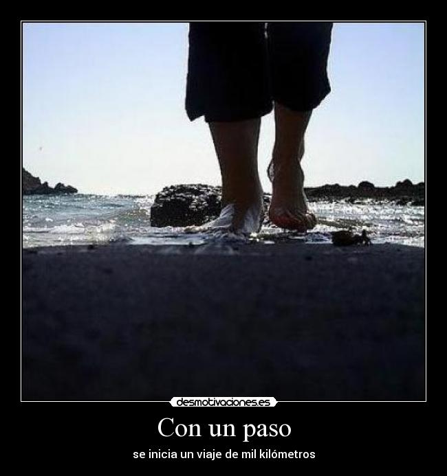Con un paso - 