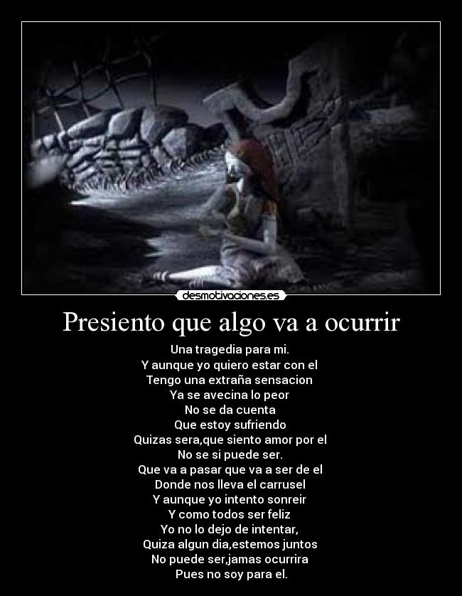 Presiento que algo va a ocurrir - 