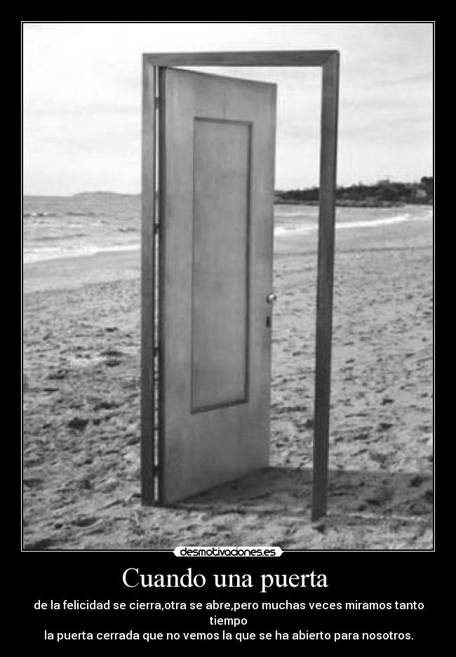 Cuando una puerta -