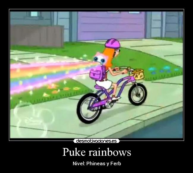 Puke rainbows - Nivel: Phineas y Ferb