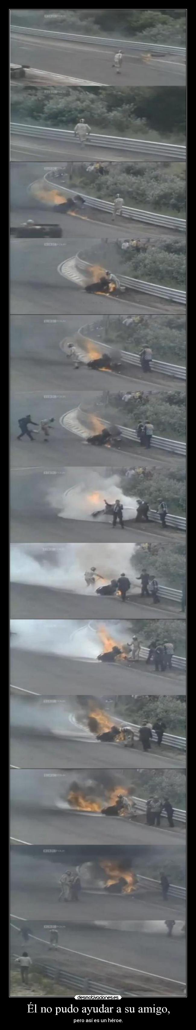 Él no pudo ayudar a su amigo, -