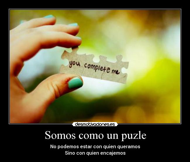 Somos como un puzle - 