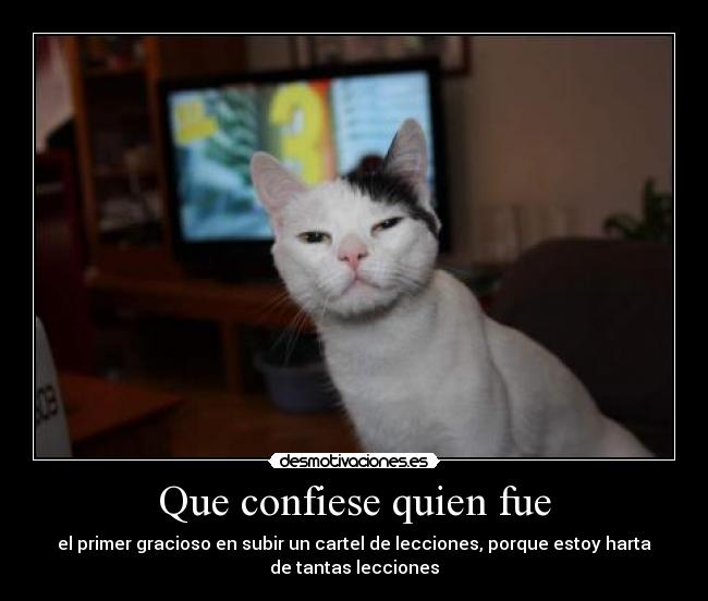 Que confiese quien fue - 