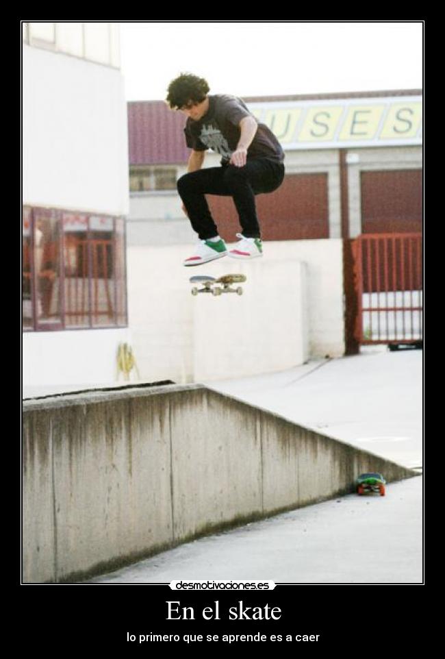 En el skate -