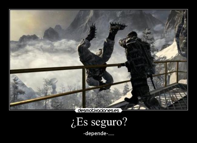 ¿Es seguro? -
