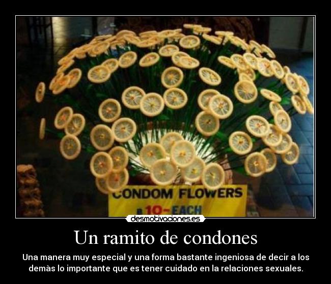 Un ramito de condones -
