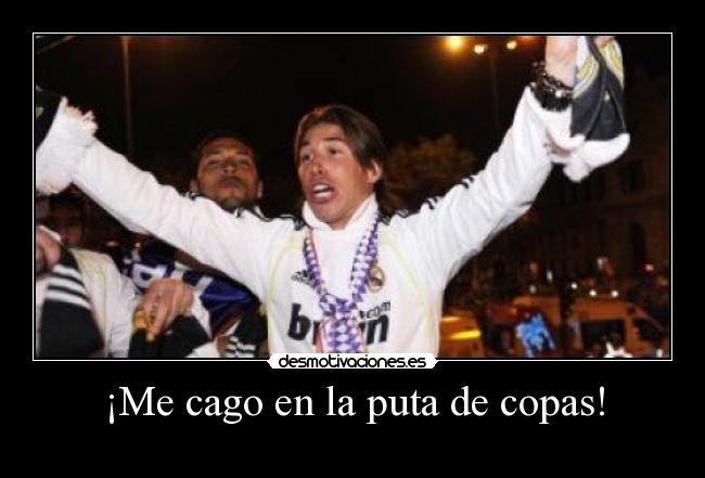 ¡Me cago en la puta de copas! -