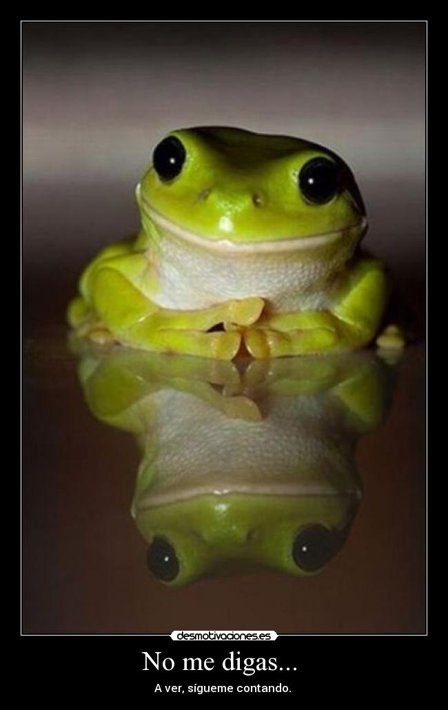No me digas... -