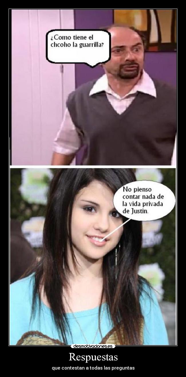 carteles justin biber selena gomez recio mayorista que avecina sergiotedx respuestas preguntas desmotivaciones