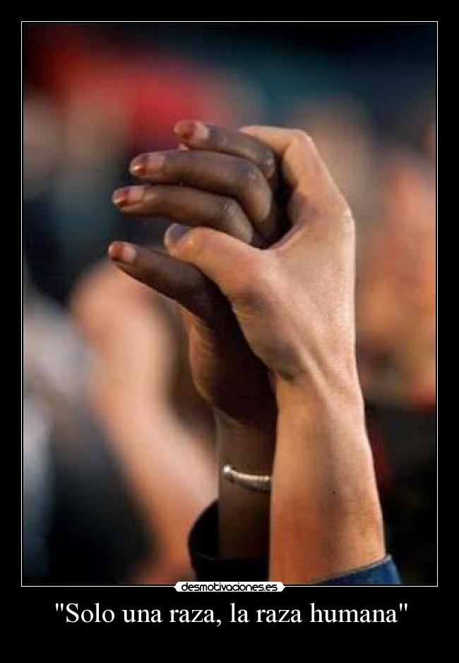 carteles raza humana racismo igualdad tolerancia paz aceptacion desmotivaciones